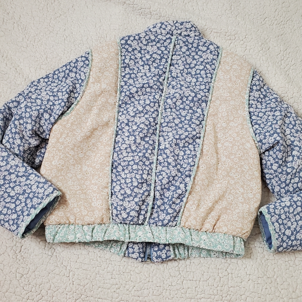 Blank NYC Summer Romance Jacket Size XS Patchwork Floral - Picture 2 of 16